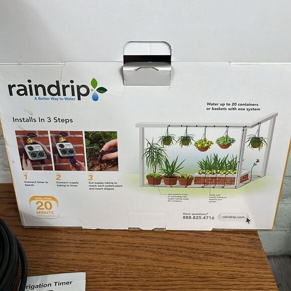 Raindrip Automatic Watering Kit for hanging baskets unused new in opened box - Picture 9 of 12